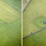 10. Stonehenge rocks in a field.