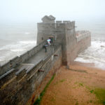 2. The end of the Great Wall of China.