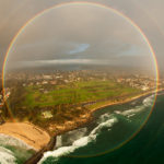 4. A 360-degree rainbow as seen from an airplane.