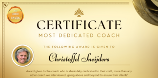 Coach Awards Most Dedicated coach